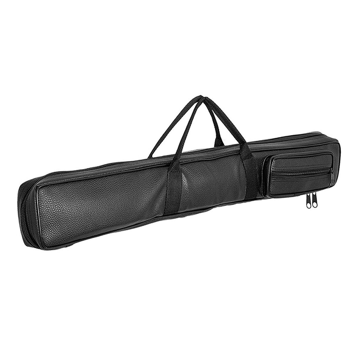 Premium Bamboo Flute Bag with Handle Adjustable Storage Case PU Leather Carrying