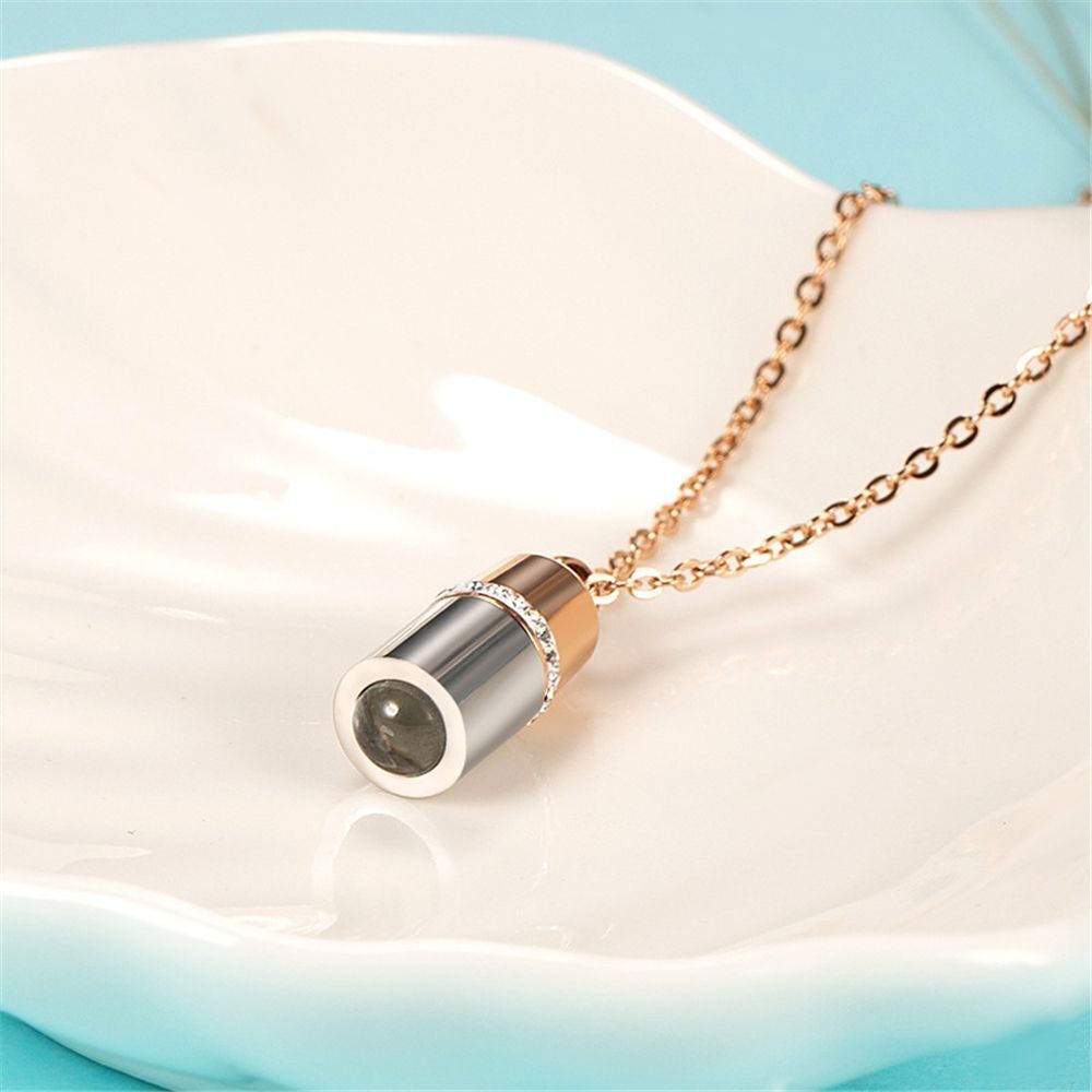 Necklace Wedding Chain Capsule Projection Pendant I Love You 100 Languages