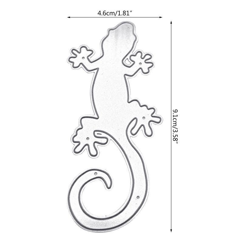 Cute Gecko Metal Die Cuts Stencil for DIY Scrapbooking Diary Embellishments