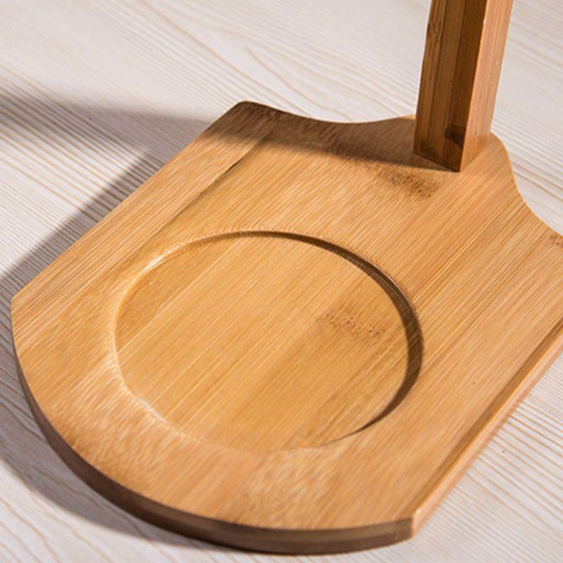 Bamboo Coffee Cup Holder Mug Rack Holds 6 Mugs for Coffee Mugs Saucer Display
