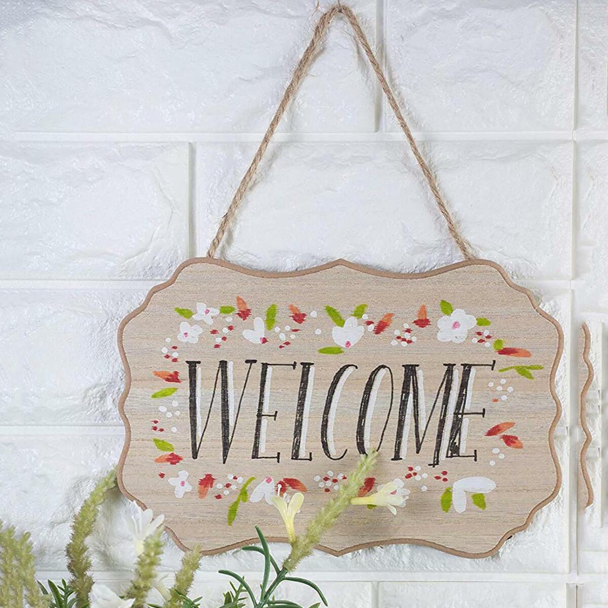 3pcs Rustic Wooden Log Disc Wooden Sign Plaque Wedding Christmas Hanging