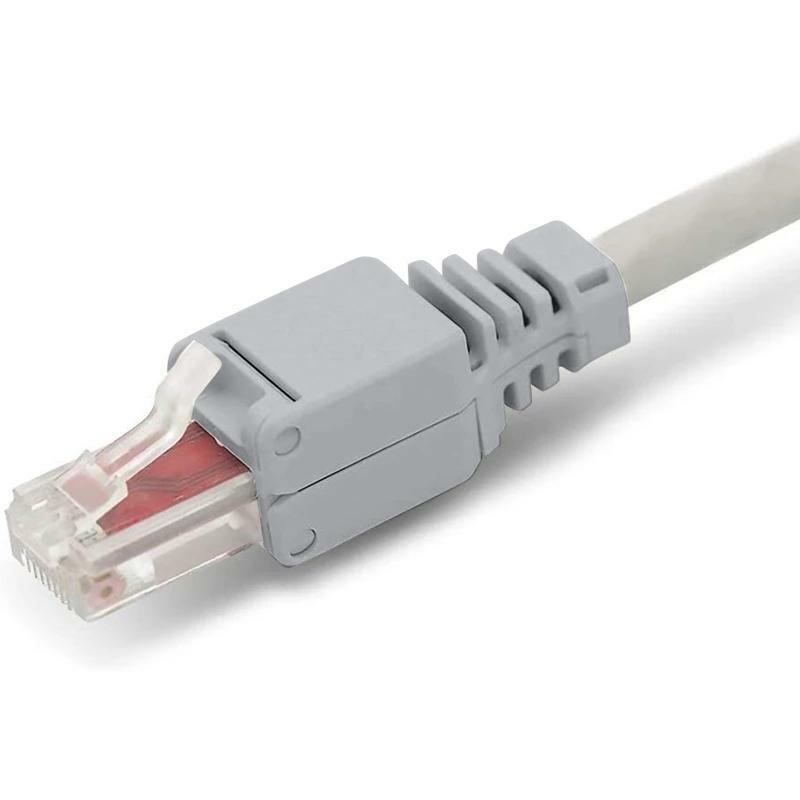 Rj45 Ethernet Connectors Tool-less Crystal Head Plugs Cat6 Unshielded Connector