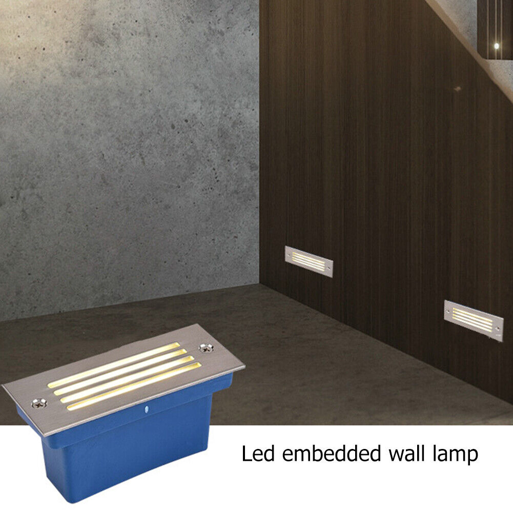 LED Embedded Staircase Corner Light Outdoor IP65 Stair Step Lamp (B 3w)