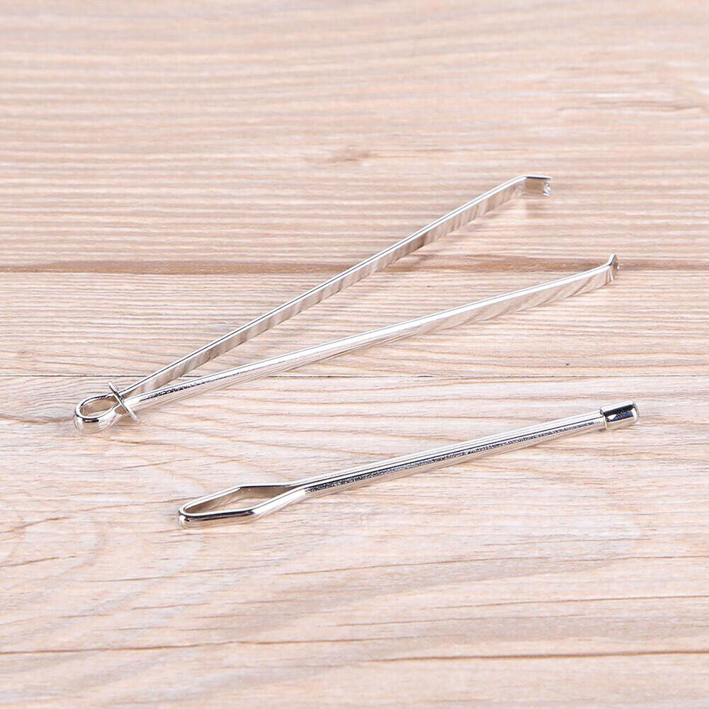2pcs Stainless Steel Bodkin Wear Elastic Rope Threaders Guide Wearing Tools