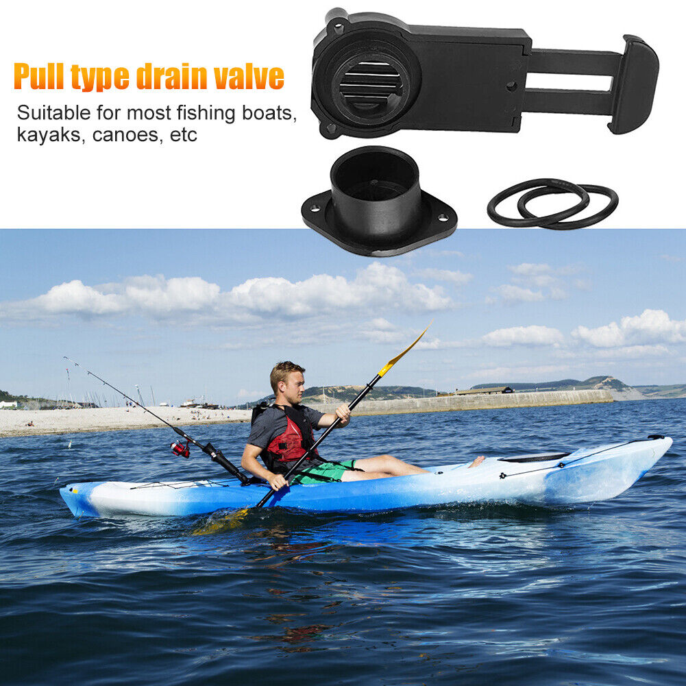Kayak PVC Pull Scupper Drain Valve for Yacht Inflatable Fishing Boat Canoes