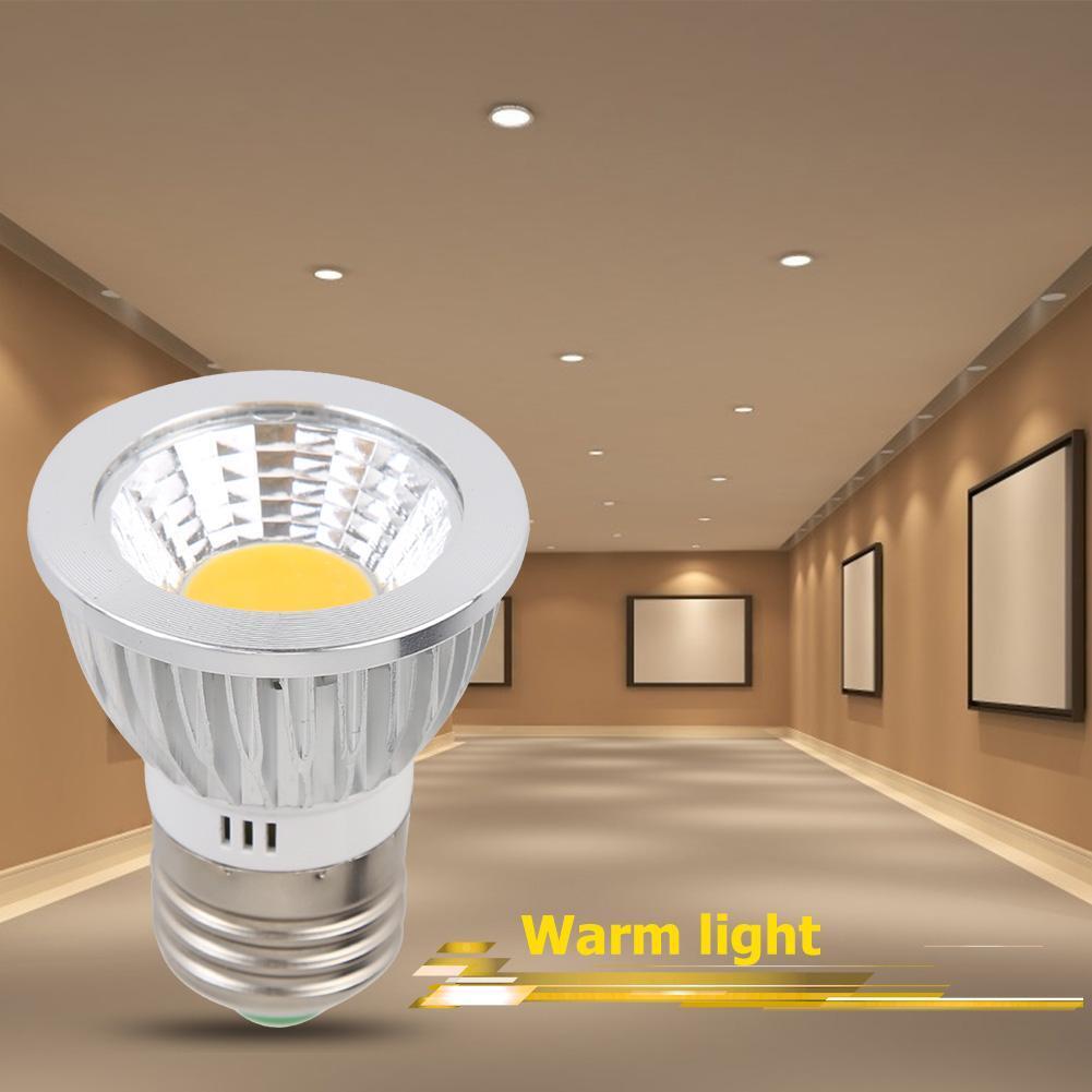 COB Spotlight 9W led Lights E27 AC 85-265V Bulb Lamp Decor (Warm White)