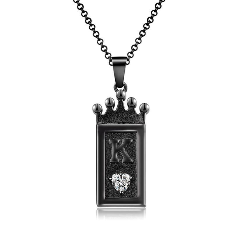 2x Queen and King Necklace Crown Valentines Day Gift for Boyfriend Girlfriend