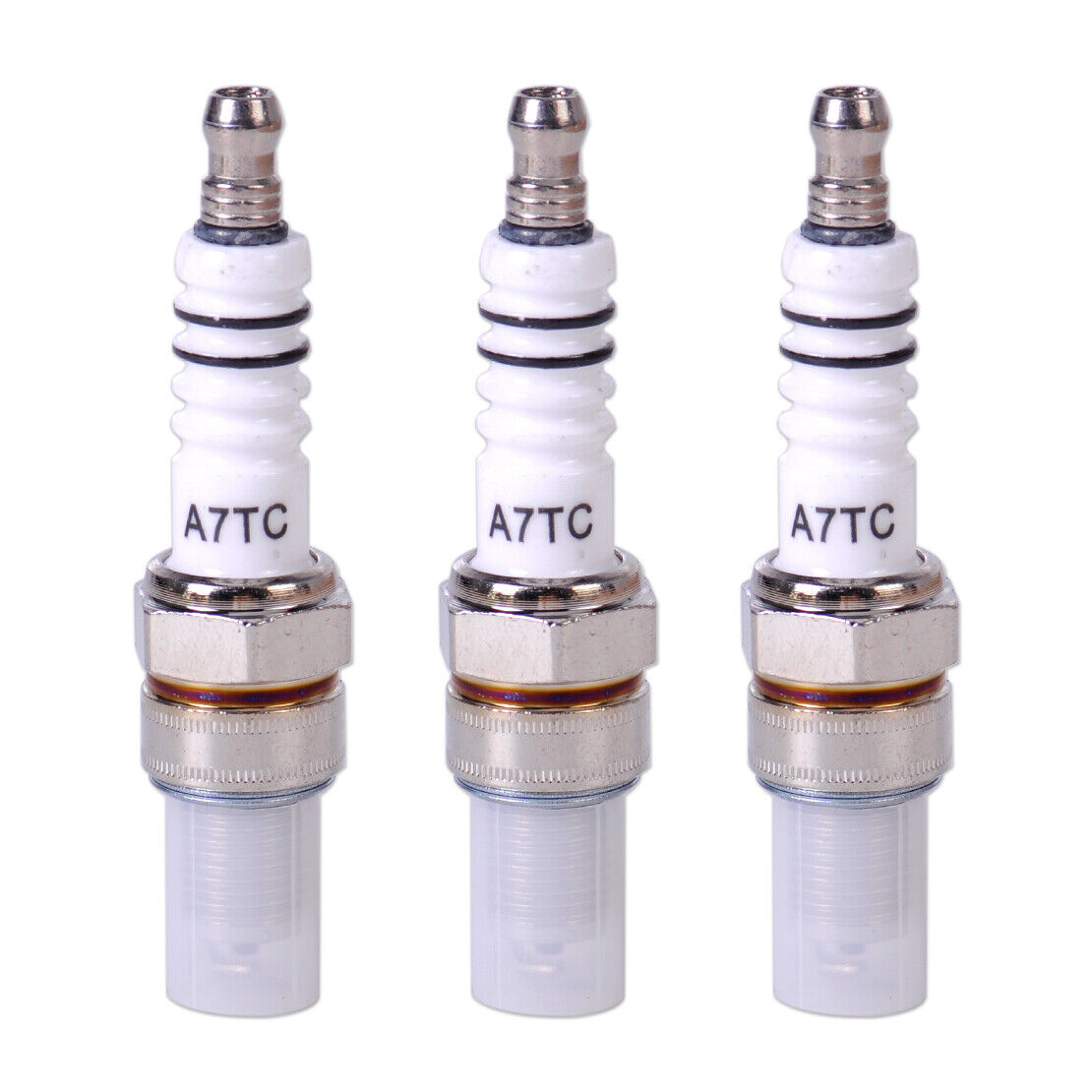 3 Spark Plug A7TC fit for GY6 50cc 150cc Scooter ATV Pit Dirt Bike Quad Moped Li