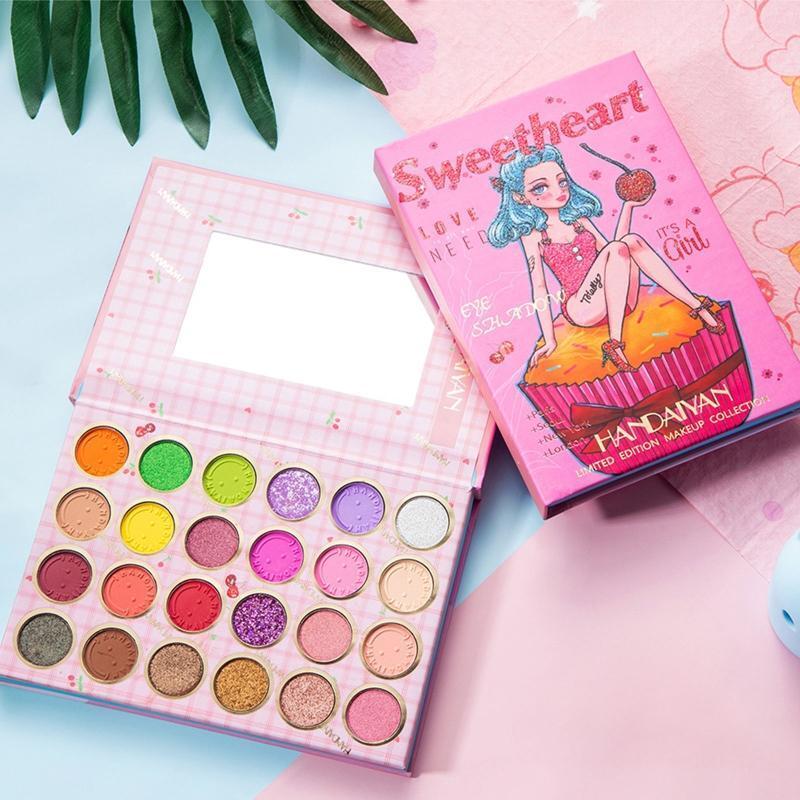 32 Colors Eyeshadow Palette Matte Shimmer Blushes Highlight Face Eye Makeup Tool