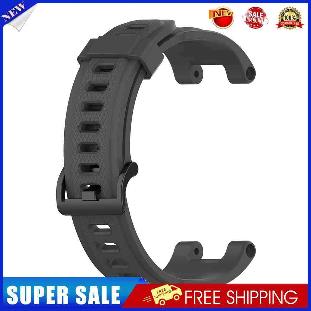 Silicone Watch Strap Band for Huami Amazfit T-Rex Pro/Amazfit T-Rex (Grey)