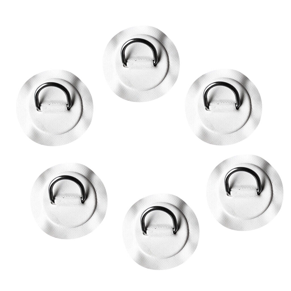 6Pcs Replacement Kayak D-Ring Pad Patch for PVC Inflatable Boat Raft Canoe
