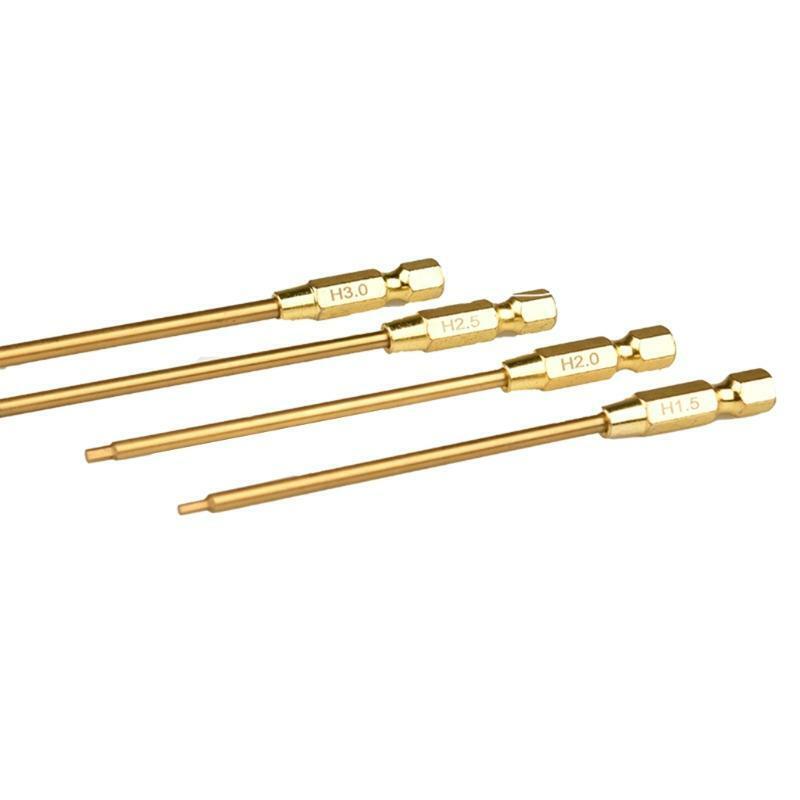 4x Allen Key Hex Wrenches Screwdrivers H1.5/2/2.5/3.0mm Flat Head Sleeve Spanner