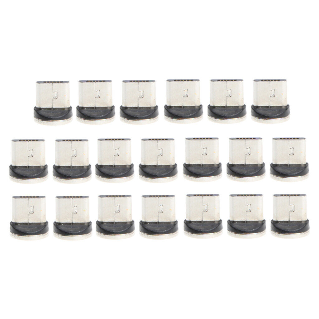 20x Micro USB Magnetic Tips Head Adapter Connector for Cellphone Tablets