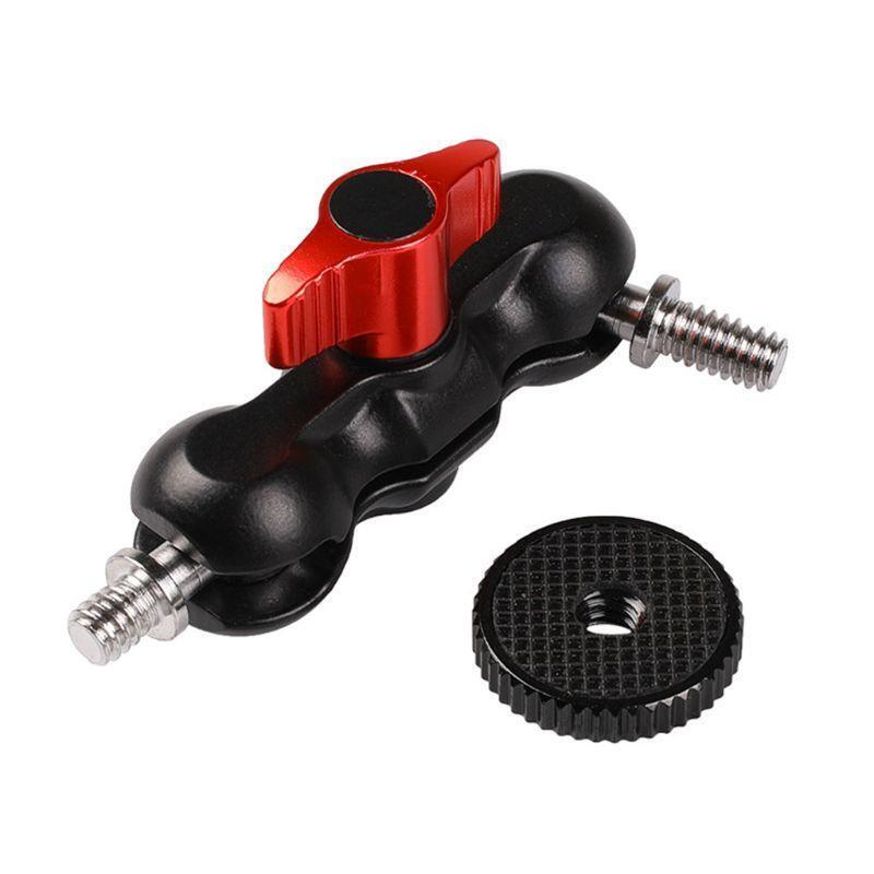 Red Knob Crab Claw Magic Arm Clamp with Mini Friction Magic Arm Multi-Function