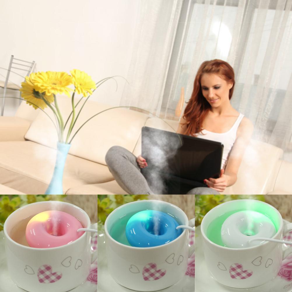 10pcs ABS Water Portable Mini Air Ultrasonic Home Humidifier DC Blue