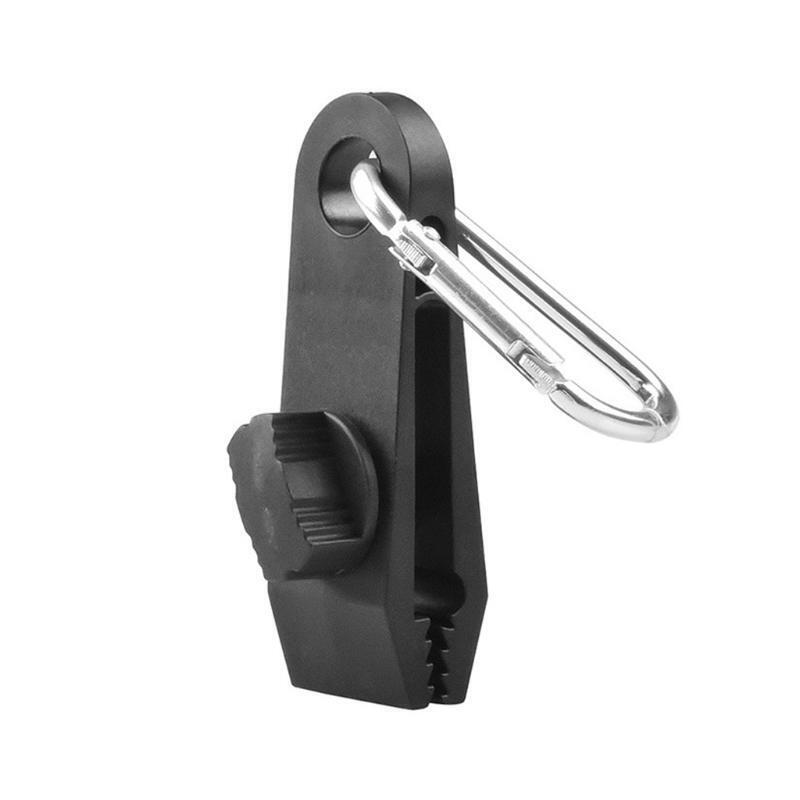 10Pcs Tarp Clips with Carabiner Heavy Duty Lock Grip Thumb Screw Camp Tent Clamp