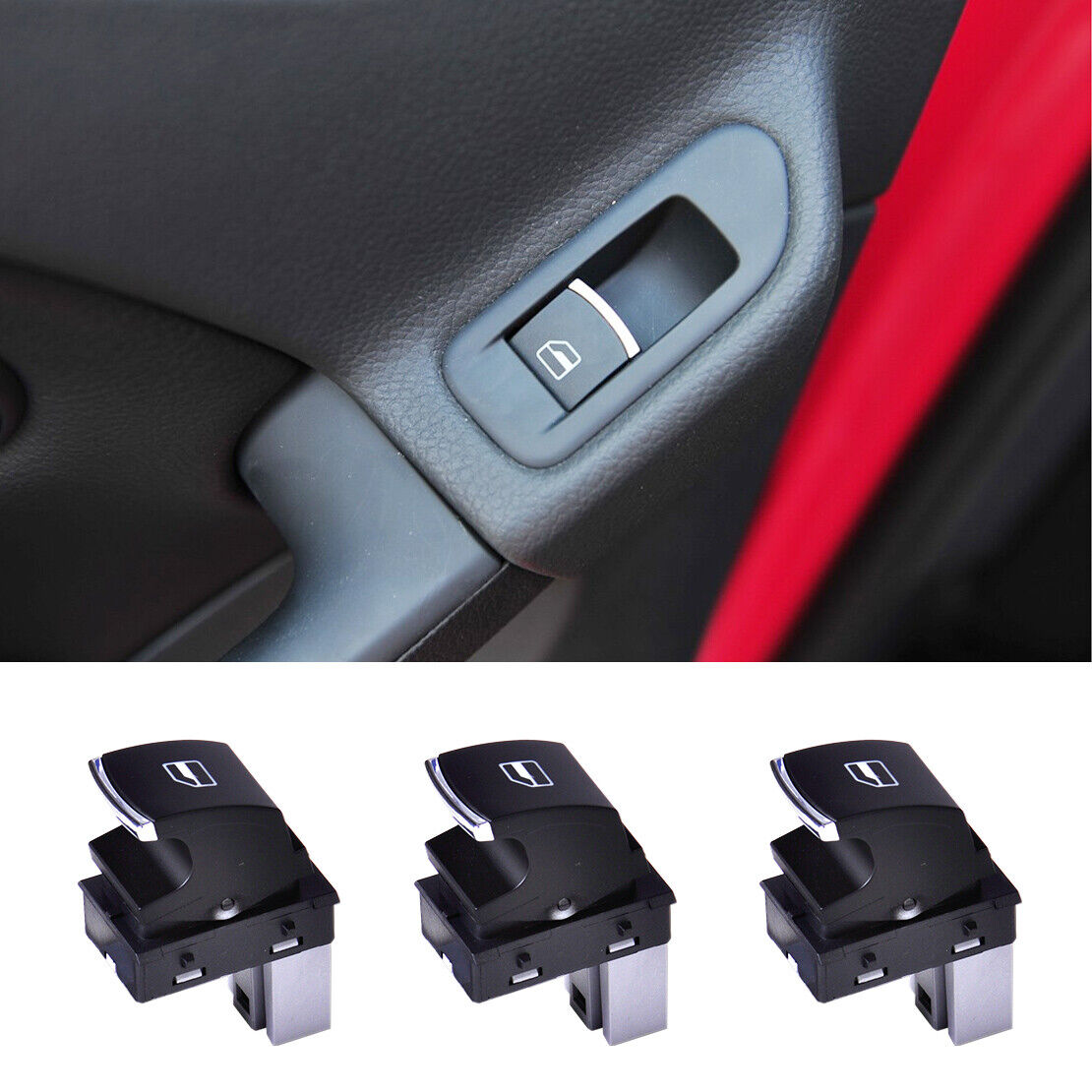 3x Passenger Side Window Switch 5ND959855 Fit for VW Golf Jetta Passat Rabbit Li