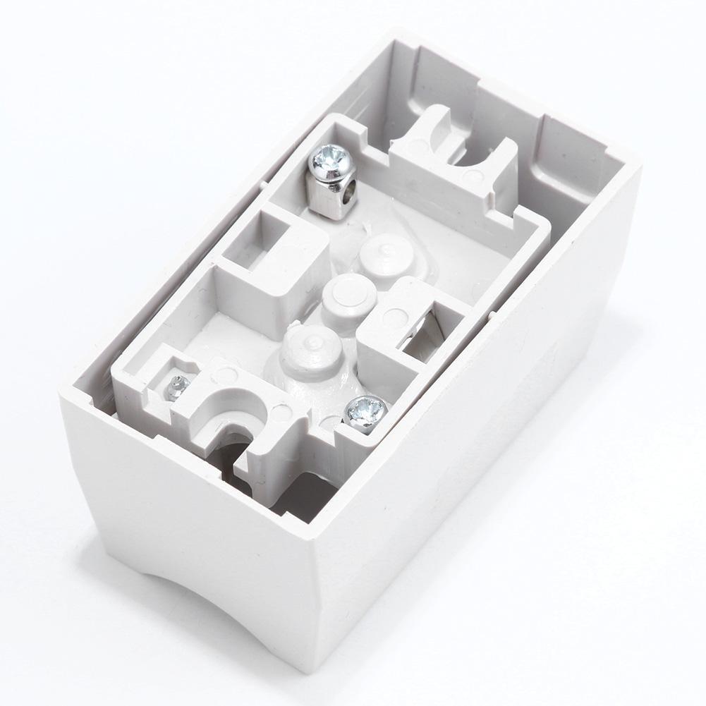 S14S Lamp Holder AC85-250V Mirror Wall Light Socket Base Adapter (White)