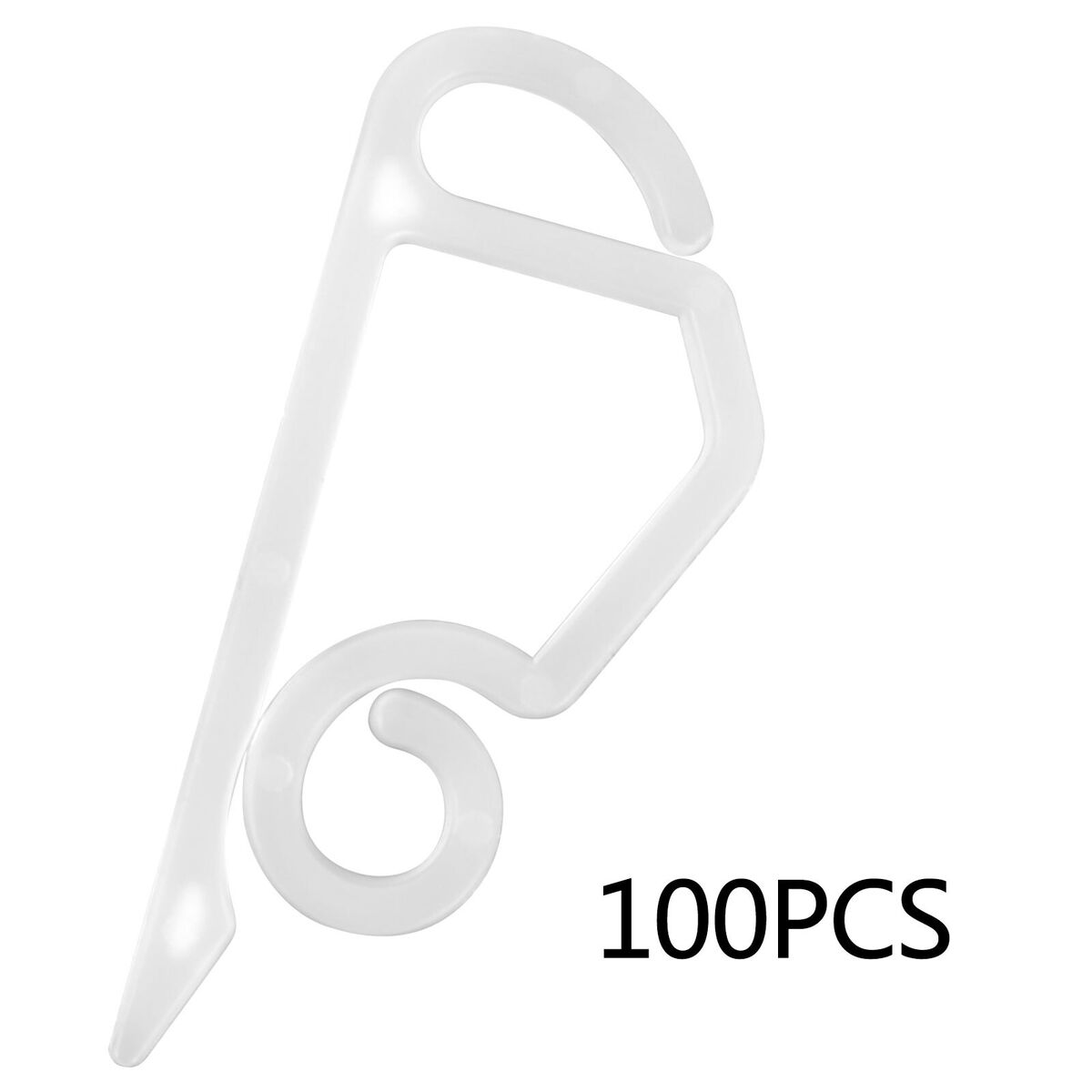 100pcs Christmas Light Clip String Light Waterproof Christmas Hook (White)
