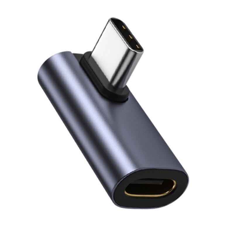 90 Degree USB C Adapter 90 Degree Right Angle Extender 3.1/10Gbps Low Profile