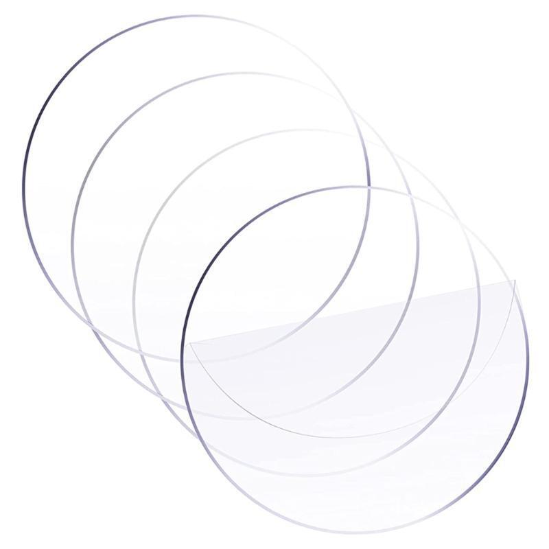 25pcs 2inch Clear Extruded Circle Acrylic Sheet Round Disc Sheet for DIY Project