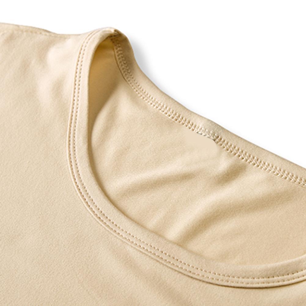Men Summer Short-Sleeve Clothes Printing Pure Color T-Shirt (Champagne XL)