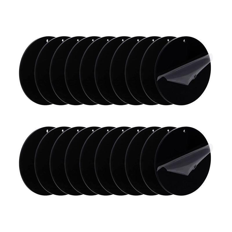 Black Vinyl Keychain Blank Bulk for Diy Keychain Painted Crafts Vinyl Projects