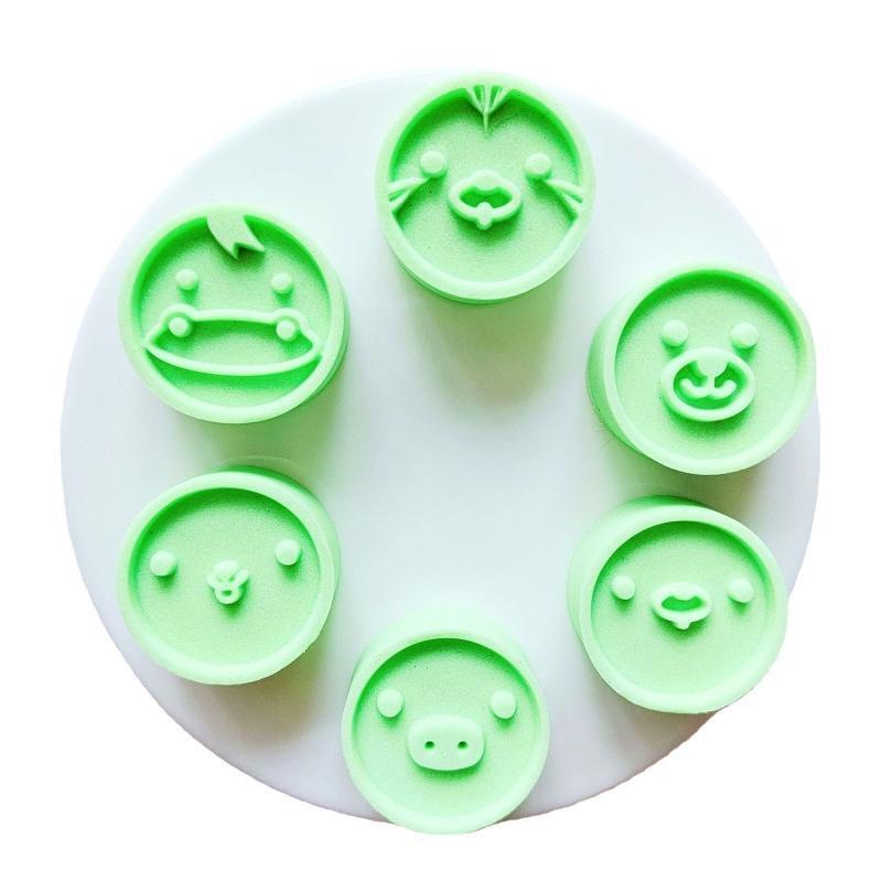 Moon Cake Moulds Cartoon Animal Shaped DIY Baking Moulds for Mid-Autumn Festival