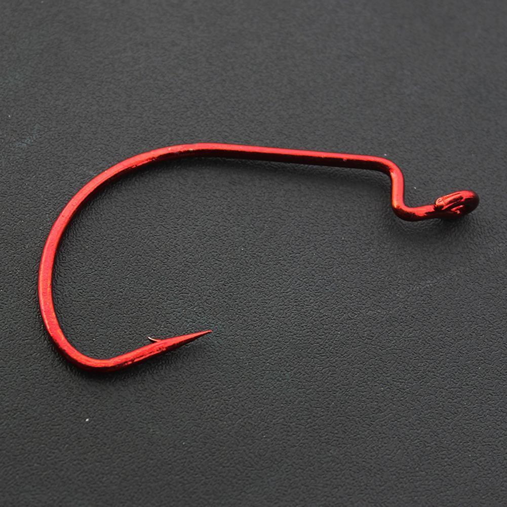 20pcs Barbed Crank Sharp Fishing Hooks Pesca for Soft Bait Tackle 3/0#