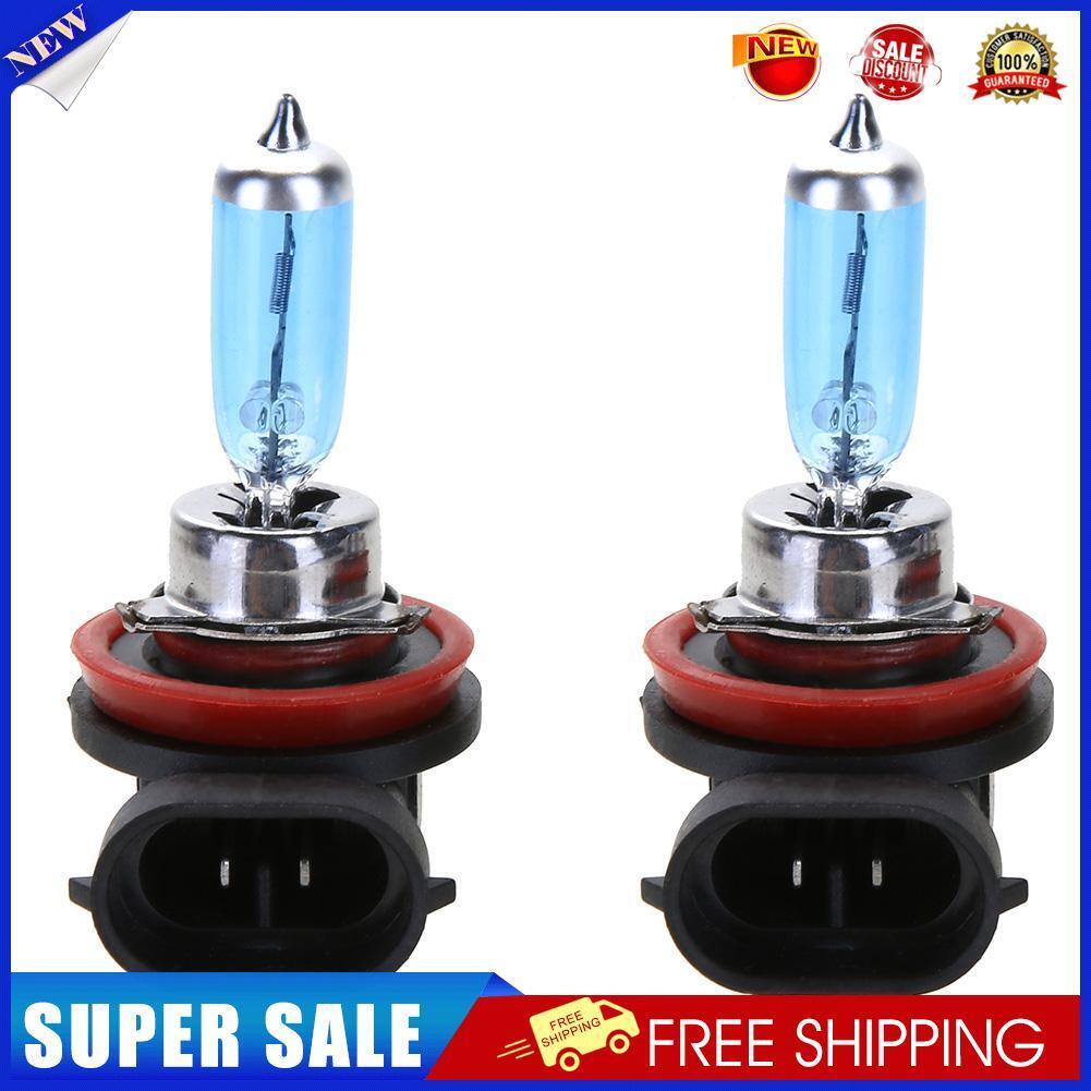 2pcs H11 12V 55W Blue Halogen Light Bulbs for Car Headlamp Headlight
