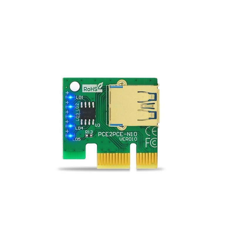 PCIE VER010 VER010-X Graphics Card PCI-E Extender 1X 16X Adapter Card 8Capacitor