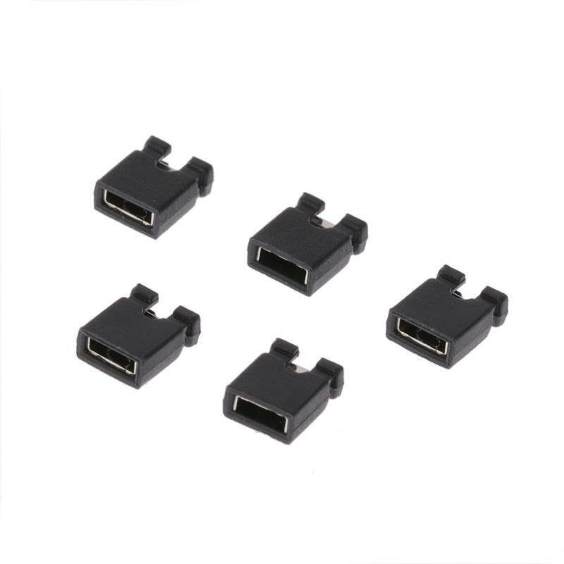 100 Pcs 2.54mm Standard Jumper Blocks Caps For Hard Drive CD DVD Motherboards
