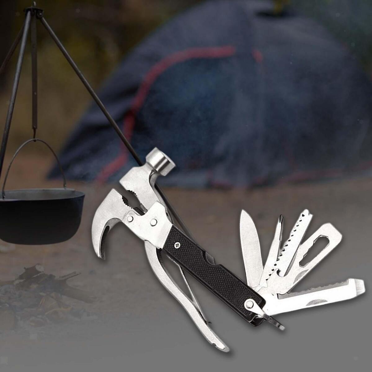 Multi Purpose  Hammer Survival Emergency with Pliers Set Cutter