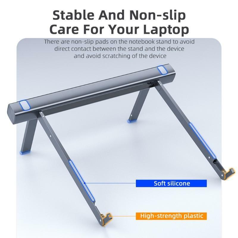 Aluminum Alloy Tablets Stand Cooling Bracket Non-Slip Notebook Holder Adjustable