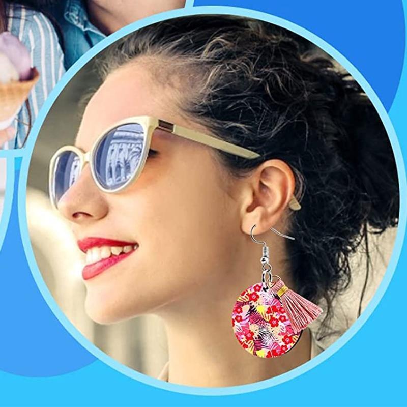 Sublimation Blank Heat Transfer Earrings Various Shapes Pendants with Jump Rings