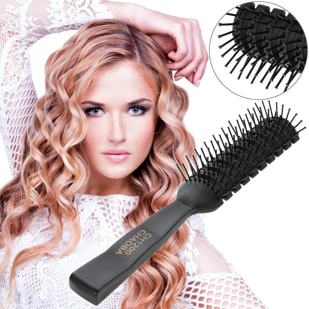 Pro Anti-Static Hair Comb Brush Ribs Hairbrush Salon Hair Care Styling Tool
