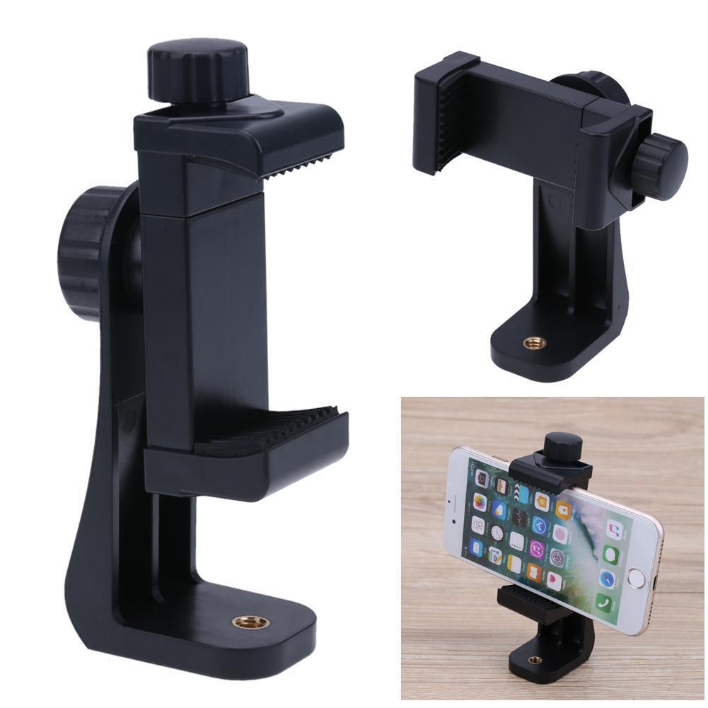 Universal 360° Rotatable Phone Holder Clip for Selfie Stick and Tripod