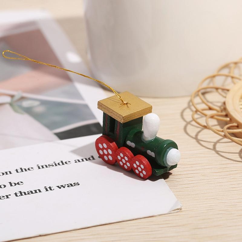 Train Head Xmas Tree Hanging Embellishments Crafts DIY Holiday Hanging Decor
