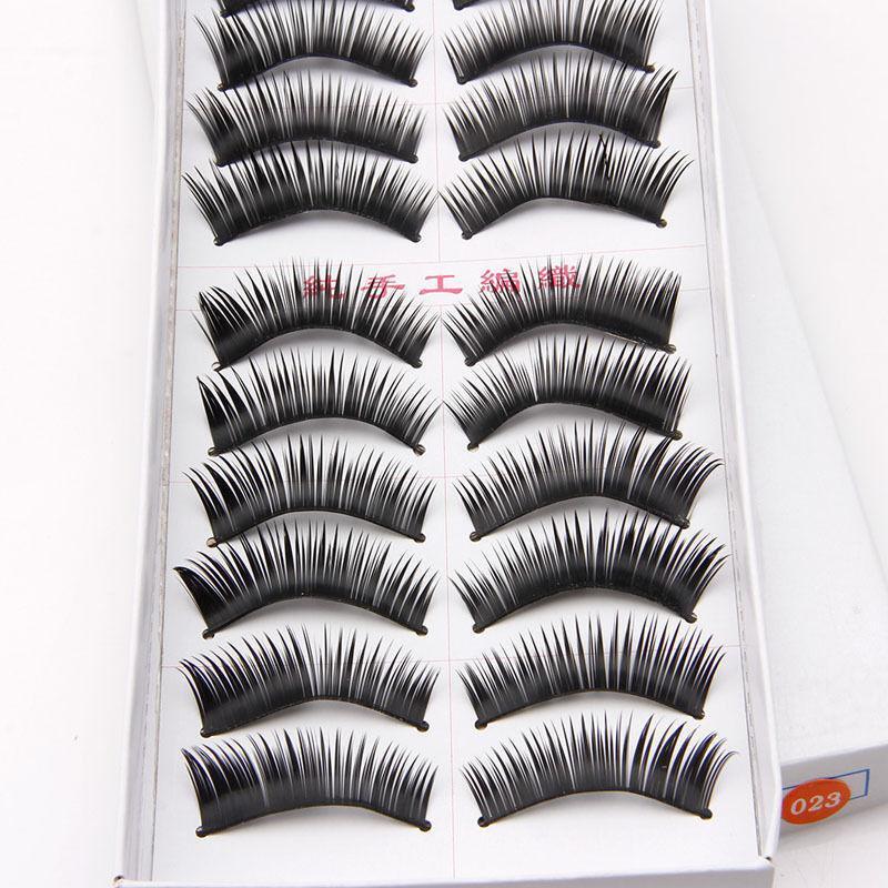 10 Pairs Natural Thick Black Long False Eyelashes Makeup Charming Eyes Lashes
