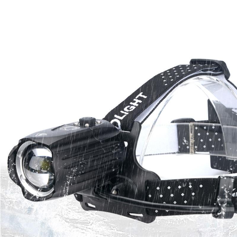 LED USB Rechargeable Headlamp Outdoor Head Lamp Flashlight Zoomable Warn Light
