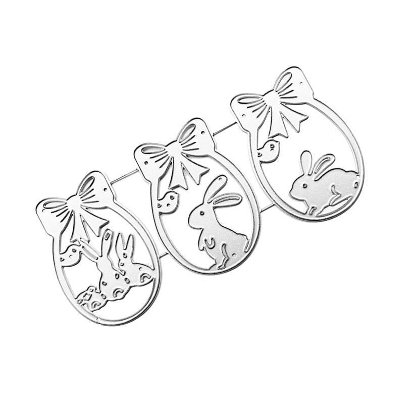 Bow Bunny Egg Metal Cutting Dies Stencil DIY Scrapbooking Album Paper Template