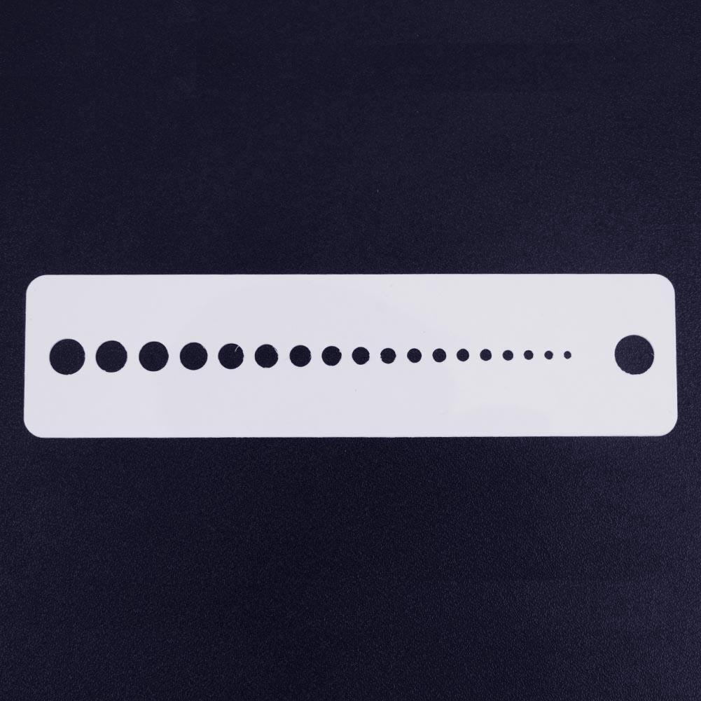 1pc Profession Knitting Needle Gauge Plastic inch cm Ruler Home Sewing Tool