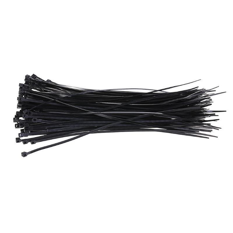 100pcs Cable Ties Bicycle Nylon Auto Lock 3x200mm Zip Wire Strap Multifunctional