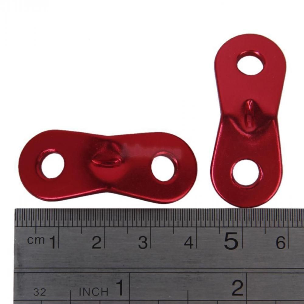 Hiking Guy line Tensioner Tightening Double holse  Fastener Hook Rope Buckles