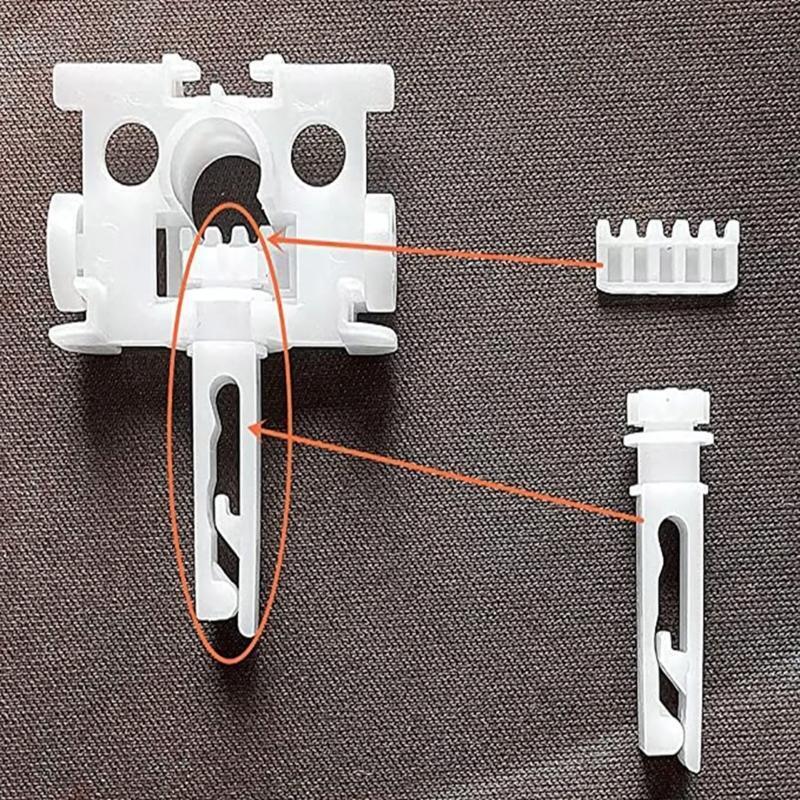 Vertical Blind Stem Replacement White Stems with Gears Set Replace Pulley