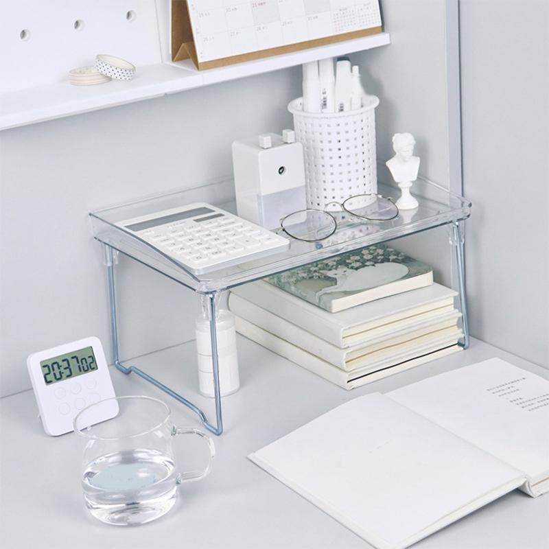 Practical Storage Rack Organizer Foldable Cosmetic Stationery Sundries Holder