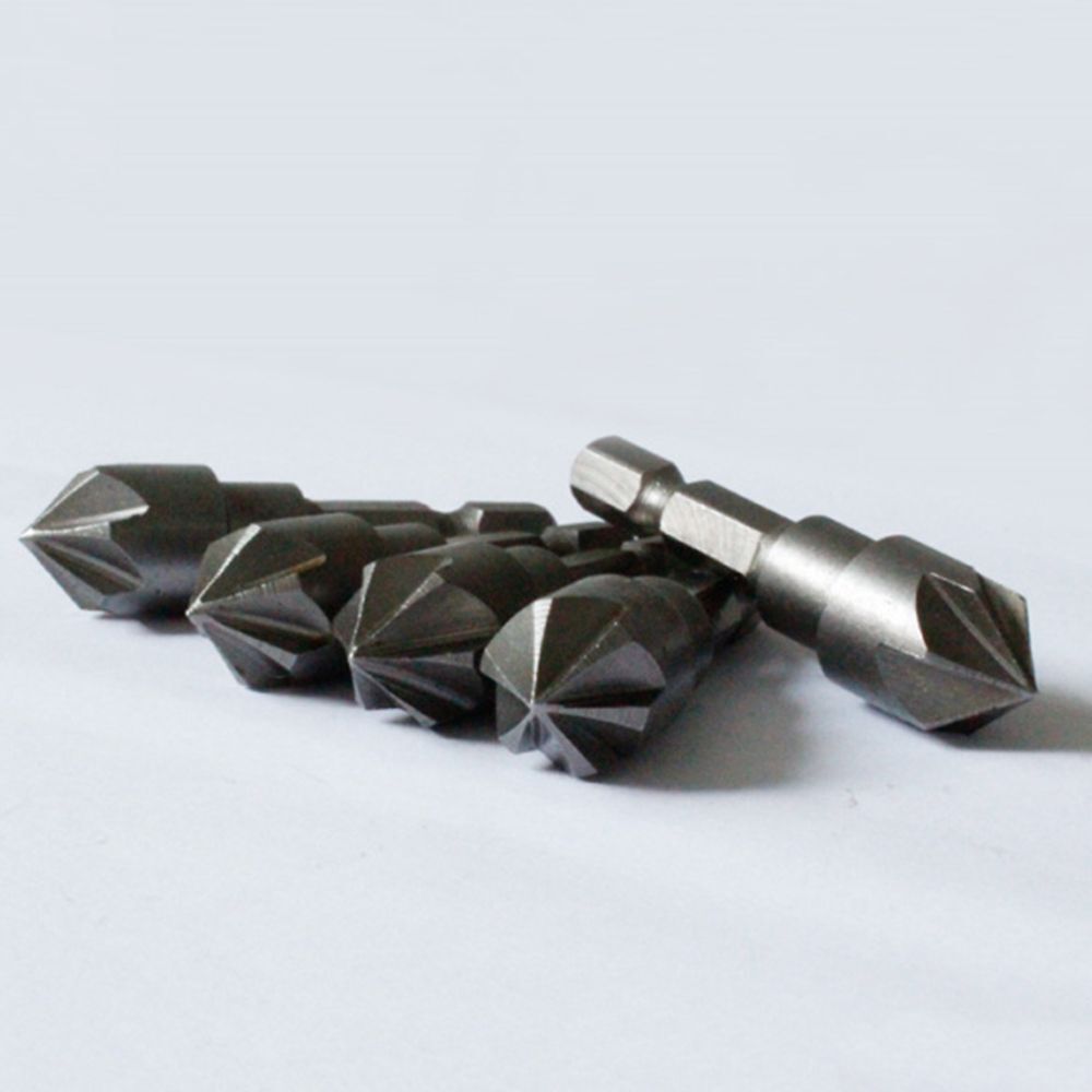 Tools Countersink Drill Chamfer Bit Cutter Deburring Drilling 1/4" Hex Shank