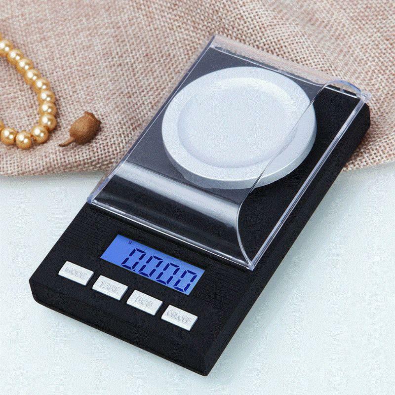 Digital Milligram Jewelry Scale 50g / 0.001g Reloading,High-Precision Pocket Sc