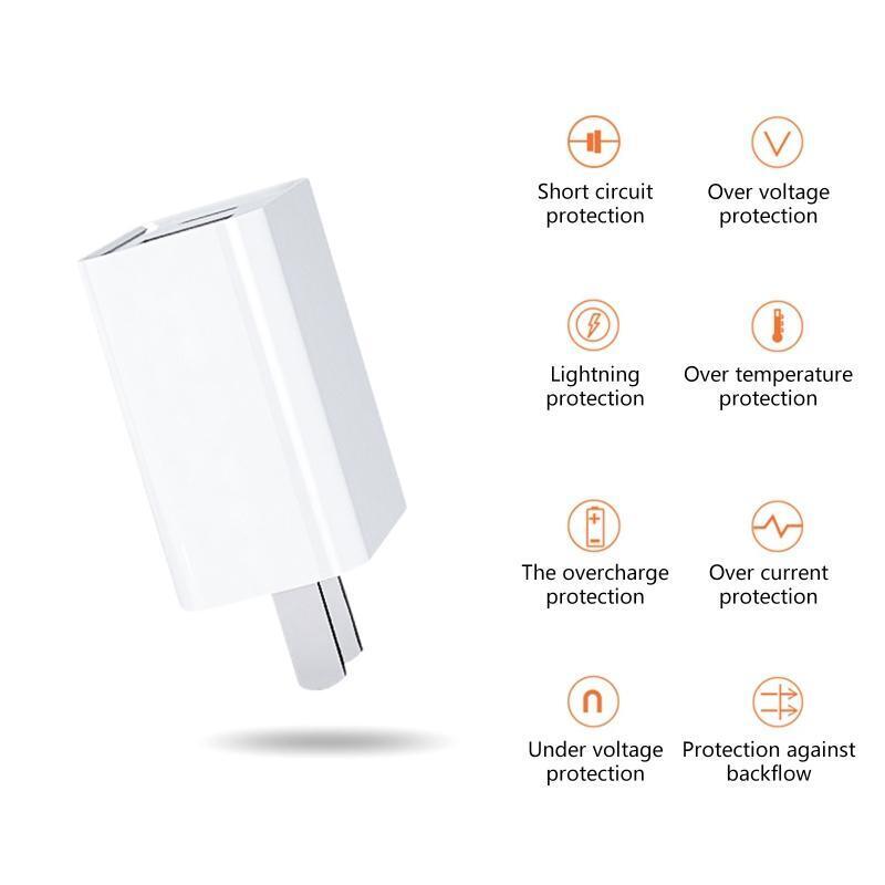 20W USB C Type C Power Wall Charger Traveling Plug 5V-3A USB+TYPE-C Ports