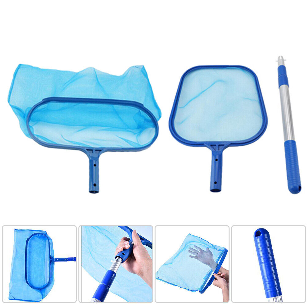 3pcs Fishing Net Swimming Pool Shallow Deep Spa Leaf Skimmer Cleaning Tools